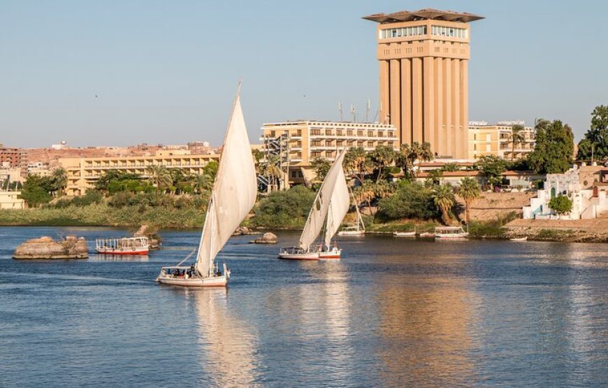 Transport to Egyptian museum and Cairo Tower and sailboat flucca 8 hours