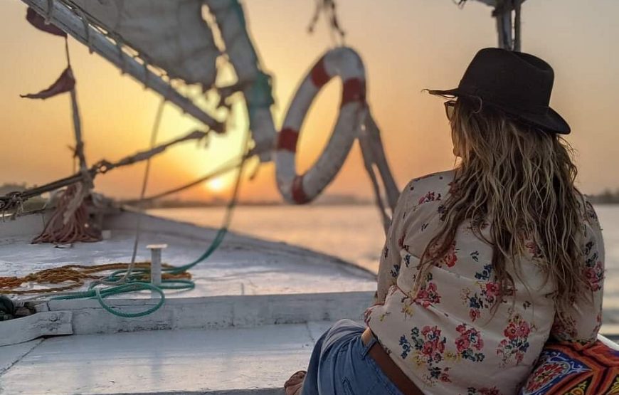 Transport to Egyptian museum and flucca sailboat in the Nile 8 hours