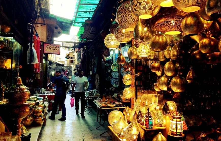 Transport to Khan El Khalil Bazaar and EL Moez Street 8 hours