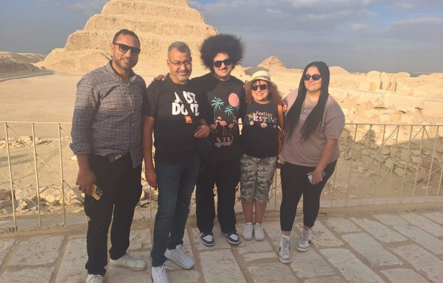 GIZA PYRAMIDS MEMPHIS SAKKARA DAHSHOUR PYRAMIDS DAY TOUR (Car + Guide)