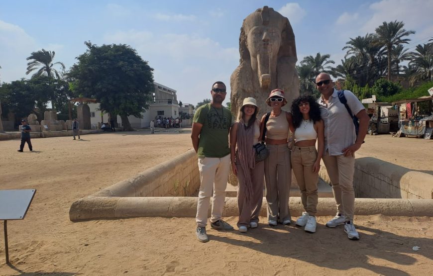 Giza Pyramids Sakkara Memphis Giza full day tour (Car + Guide)