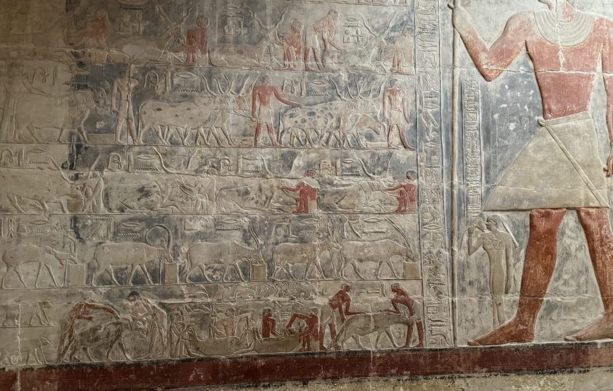 Giza Pyramids Sakkara Memphis Giza full day tour (Car + Guide)