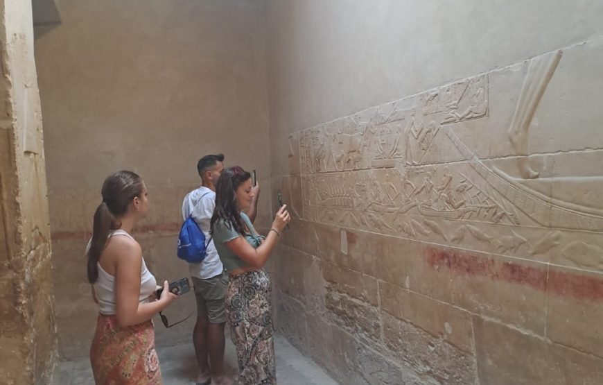 GIZA PYRAMIDS MEMPHIS SAKKARA DAHSHOUR PYRAMIDS DAY TOUR (Car + Guide)