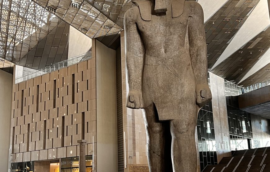 The Grand Egyptian Museum and Giza Pyramids (Car + Guide)