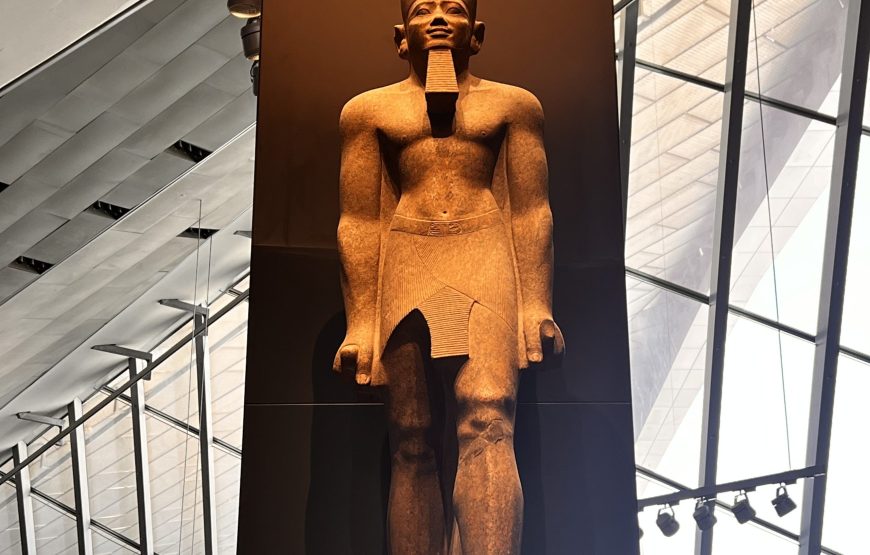 The Grand Egyptian Museum and Giza Pyramids (Car + Guide)