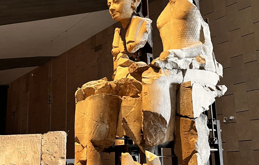 The Grand Egyptian Museum and Giza Pyramids (Car + Guide)