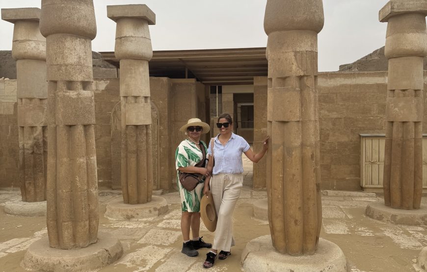 Giza Pyramids Sakkara Memphis Giza full day tour (Car + Guide)