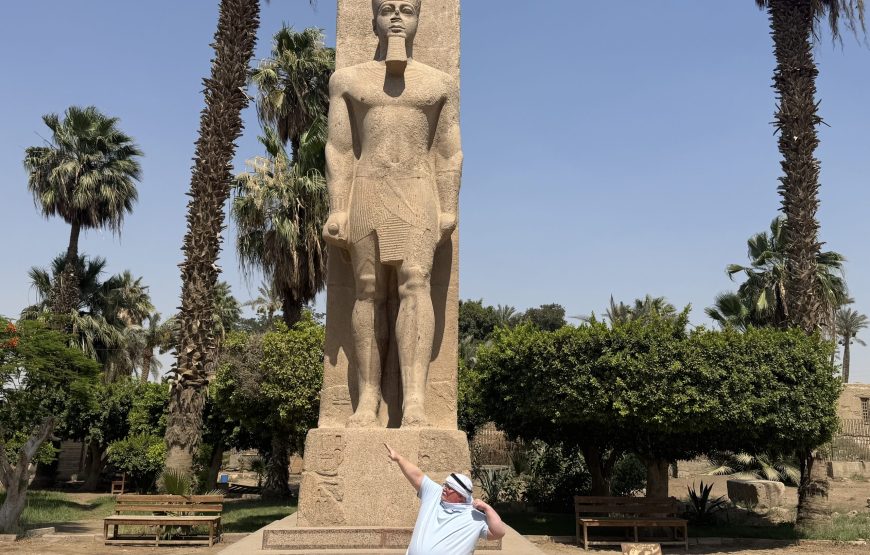 Giza Pyramids Sakkara Memphis Giza full day tour (Car + Guide)