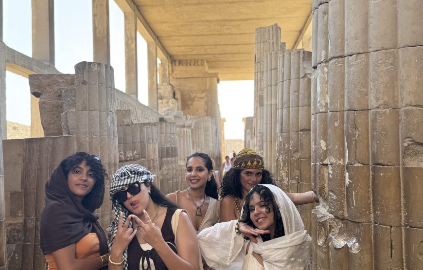 Giza Pyramids Sakkara Memphis Giza full day tour (Car + Guide)